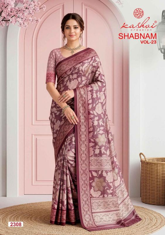 Kashvi shabnam vol 23 wholesale saree online shopping in india